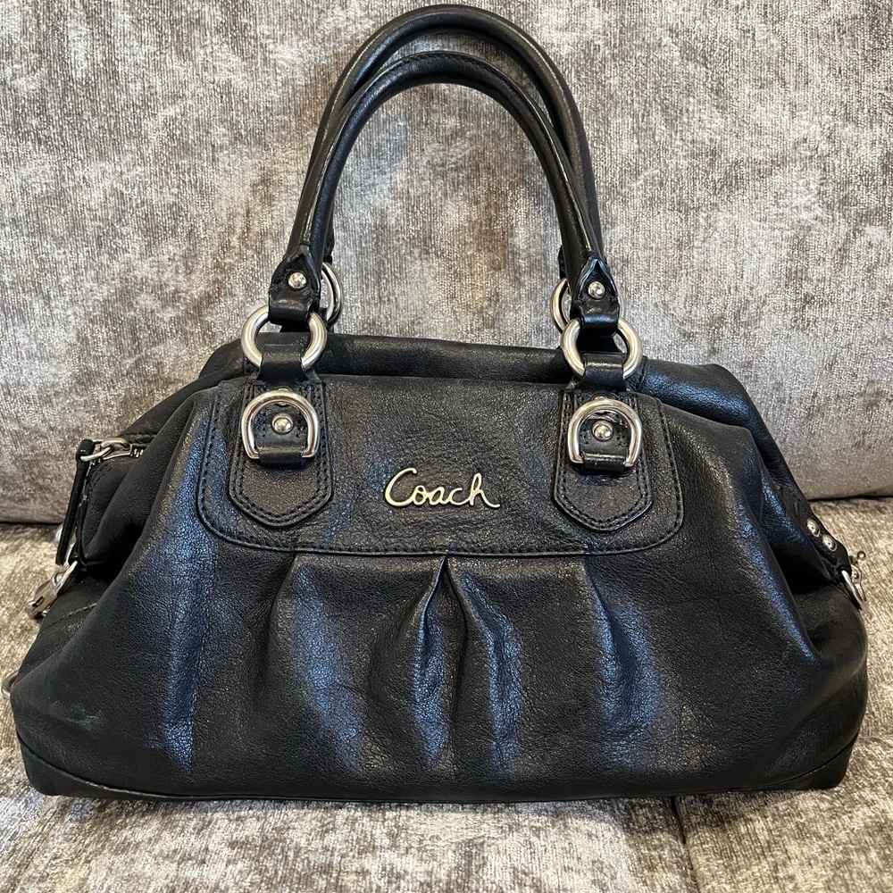 Coach Black Leather Handbag